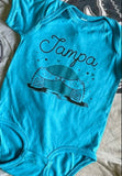 Tampa Baby Bodysuit- Kissing Gators- Premium Screen Printed