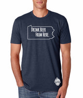 Pennsylvania - Drink Beer From Here® - Craft Beer Shirt