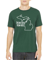 Michigan - Drink Beer From Here® - Craft Beer Shirt