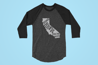 California Drink Beer From Here® - Craft Beer Baseball tee