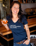 "craft beer: it's not alcoholism, it's a hobby" Women's V-neck