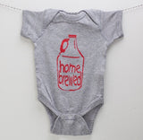 Craft Beer Baby Bodysuit- "Homebrewed"- Premium Screen Printed
