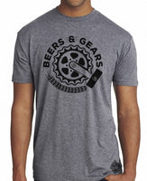 Beers & Gears- Craft Beer and Bikes Shirt- Men's Crew Neck