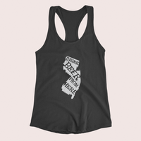 New Jersey Drink Beer From Here® - Craft Beer racerback tank