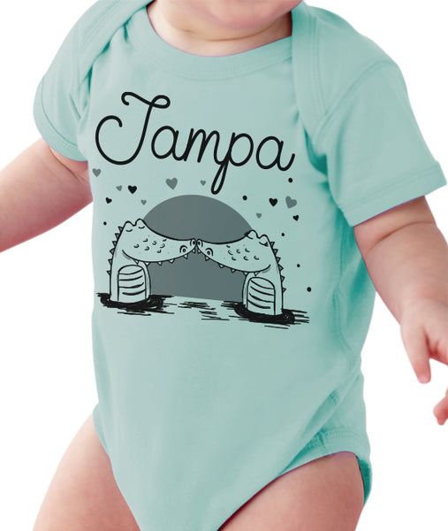 Tampa Baby Bodysuit- Kissing Gators- Premium Screen Printed