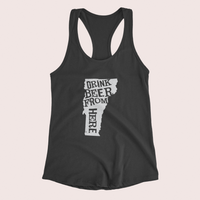 Vermont Drink Beer From Here® - Craft Beer racerback tank